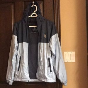 U.S Polo Assn. Mixed Blue Windbreaker